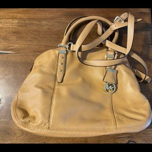 Michael Kors soft tan leather purse.